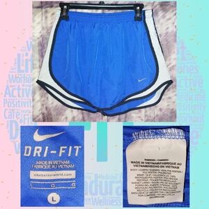 NIKE Royal Blue w/Black Trim & White Mesh Dri-Fit Soft Woven Jogger Shorts Sz S